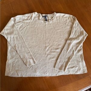 Eileen Fischer Taupe Linen Sweater